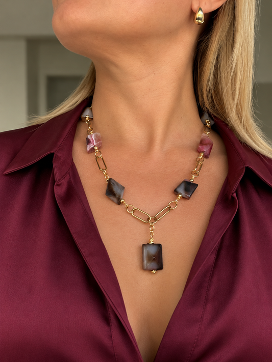 Collar Aura Ahumada - Hecho a mano