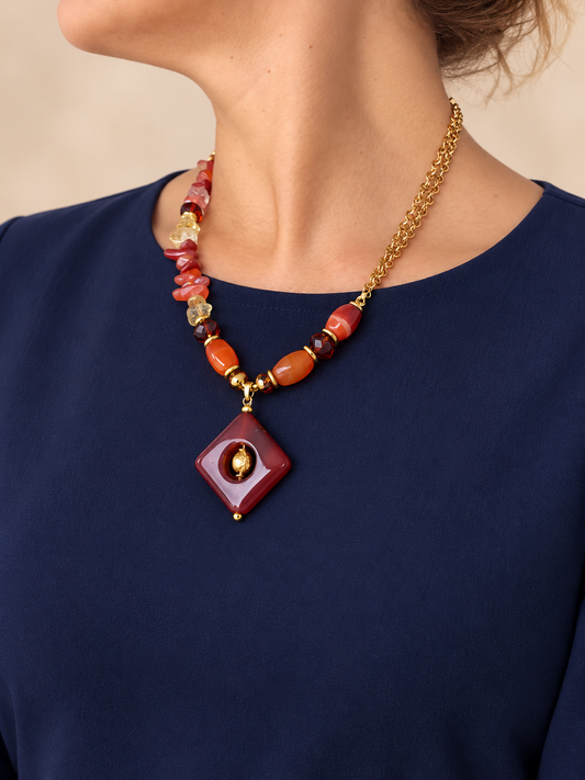 Collar Ámbar de Otoño