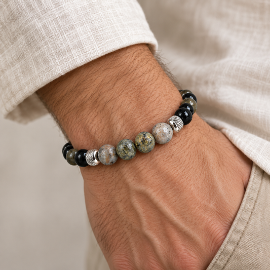 Pulsera Caballero Ébano Gris