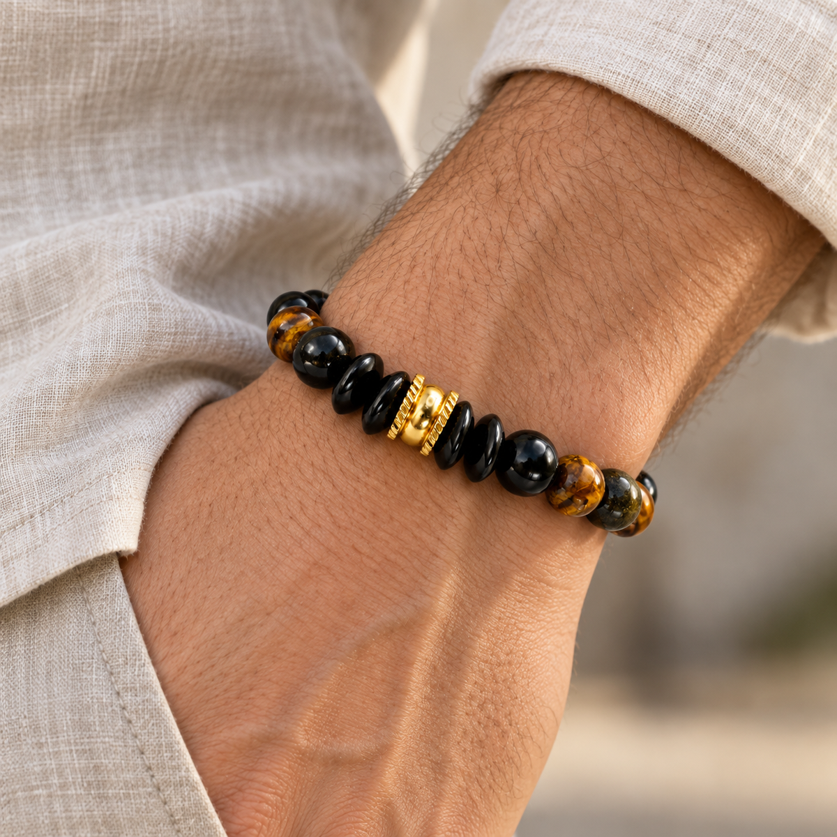 Pulsera Caballero Ónix