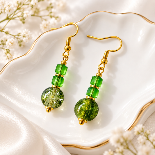 Pendientes Verde Imperial