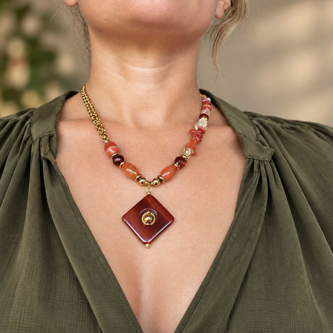Collar Ámbar de Otoño