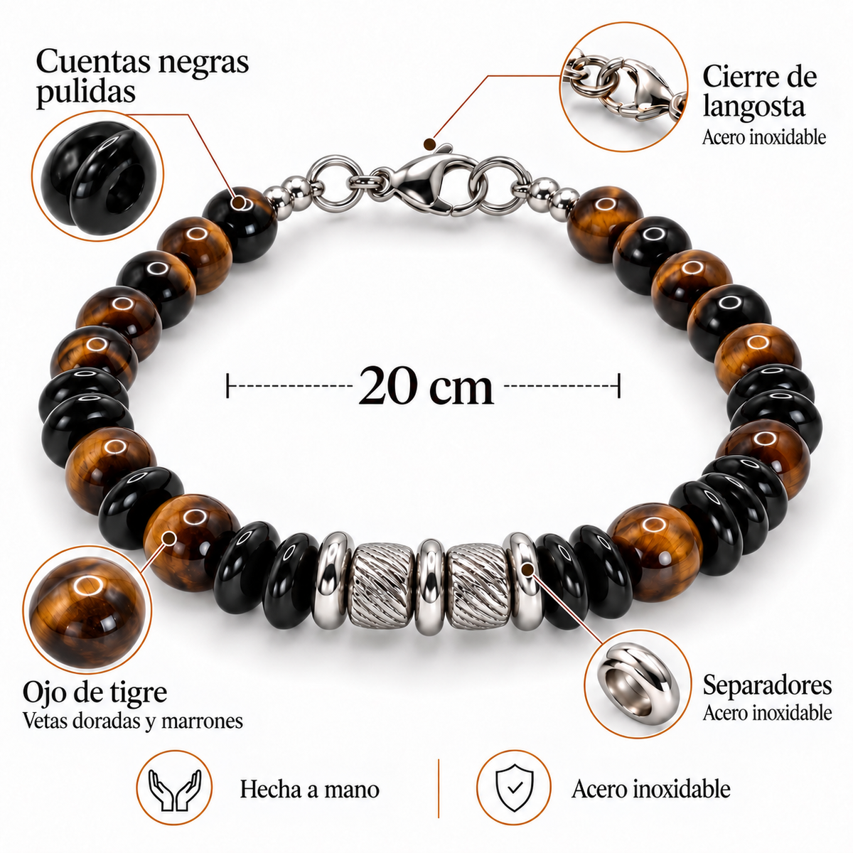 Pulsera Caballero Roble Nocturno