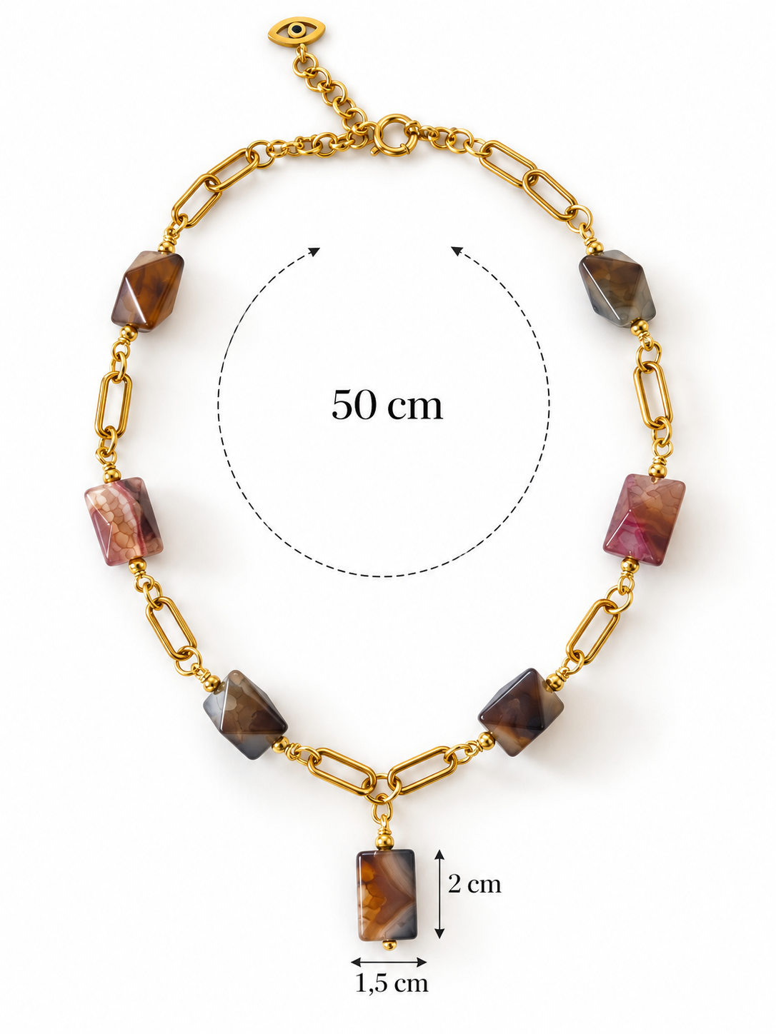 Collar Aura Ahumada - Hecho a mano