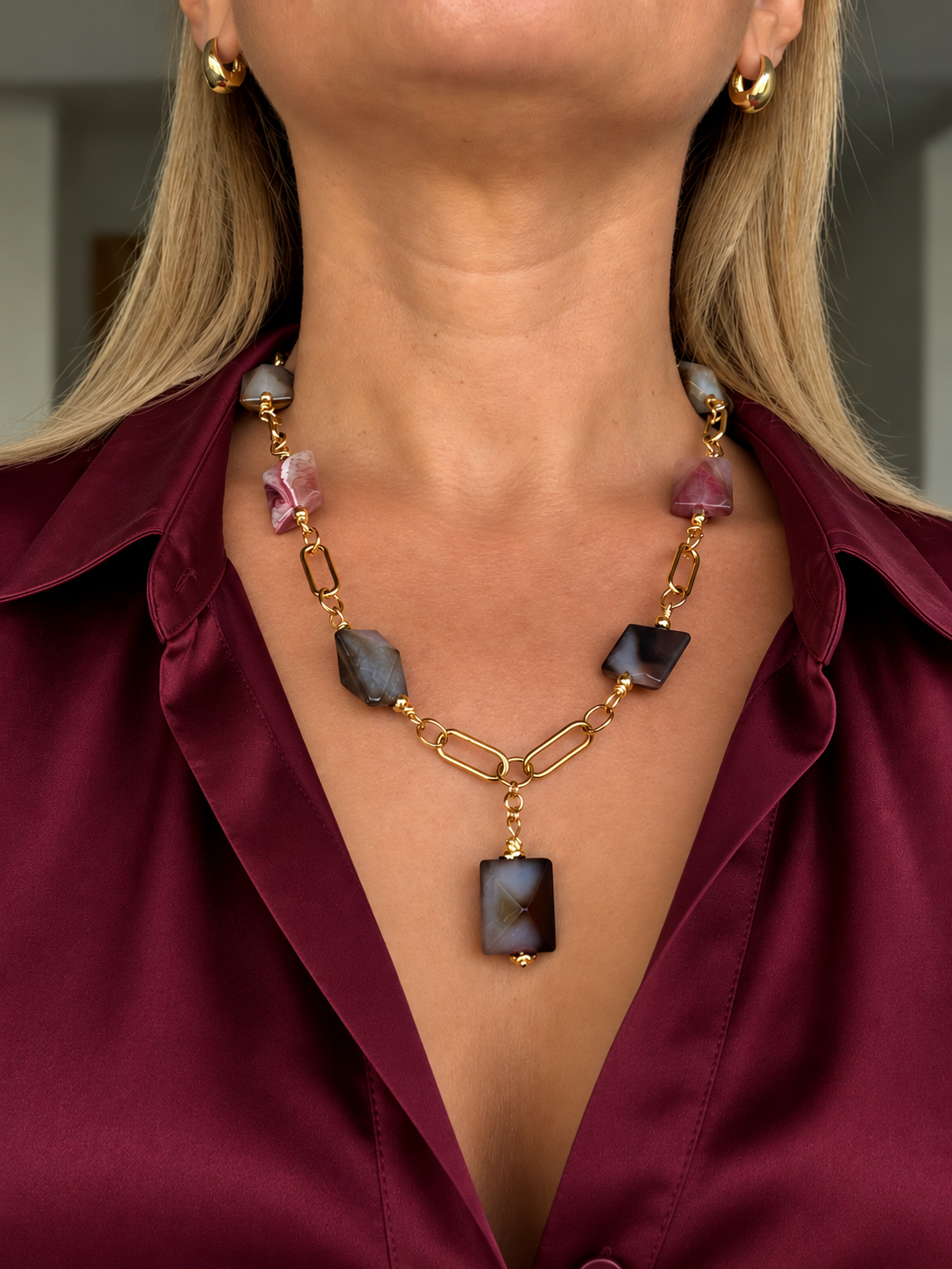 Collar Aura Ahumada - Hecho a mano